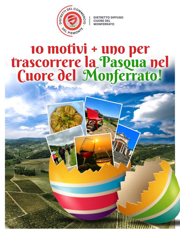 Cuore del Monferrato: un tesoro di opportunità per il periodo pasquale Cuore del Monferrato: un tesoro di opportunità per il periodo pasquale