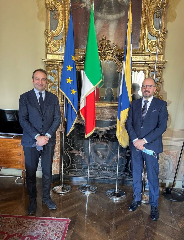 Il sindaco Lo Russo con il sindaco Rasero Il sindaco Lo Russo con il sindaco Rasero