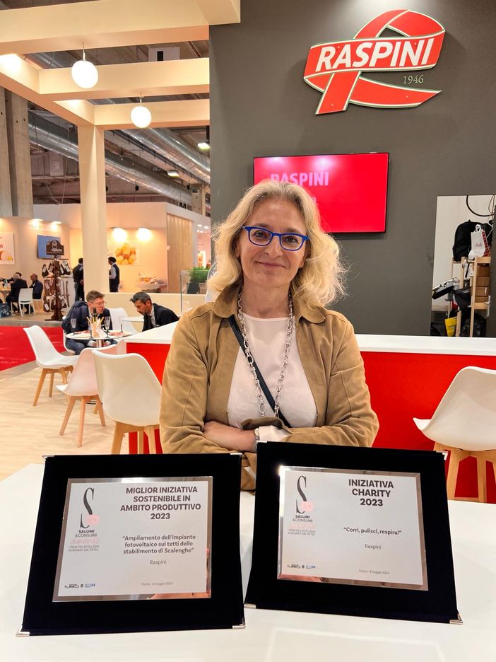 Raspini premiata a Cibus per sostenibilità e iniziativa Charity