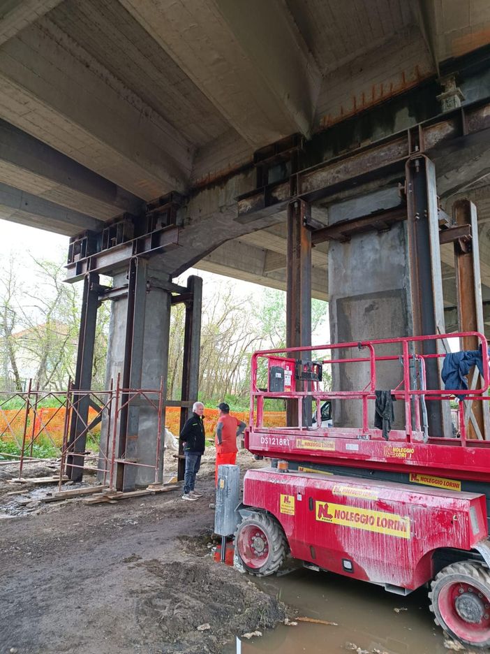 Alcune immagini del cantiere Giolitti postate da Stefania Morra sui canali social