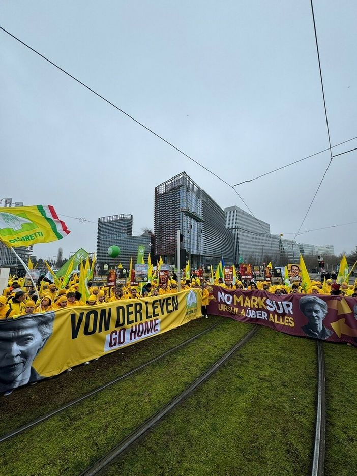 Coldiretti in protesta a Strasburgo