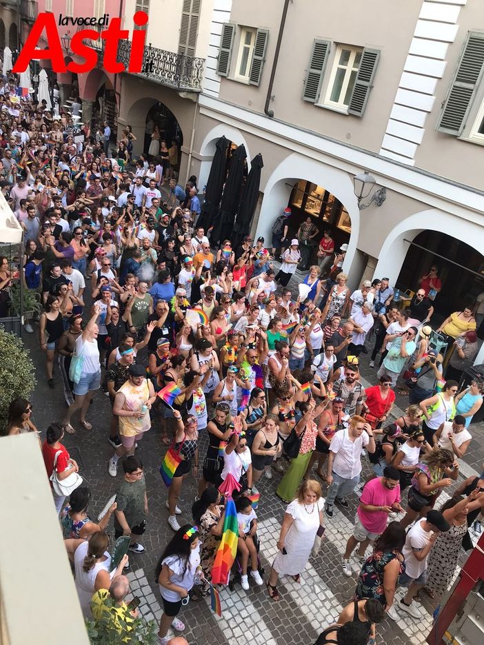 Il corteo Asti Pride dell'edizione 2022 Il corteo Asti Pride dell'edizione 2022