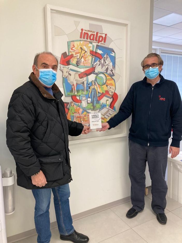 Per Inalpi il Charity Award 2021 del Banco alimentare Per Inalpi il Charity Award 2021 del Banco alimentare