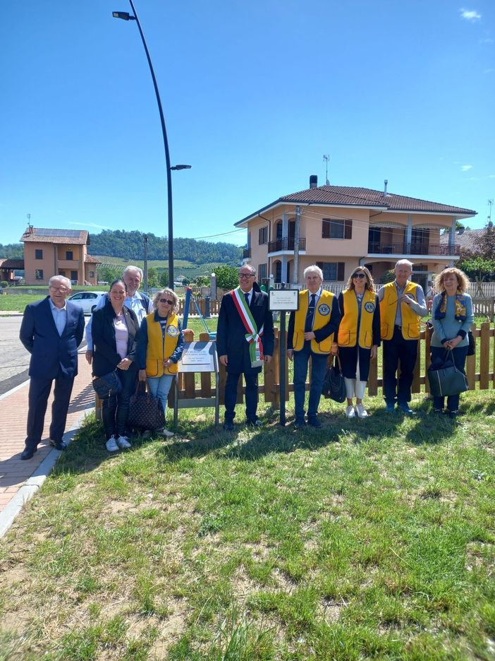 A Motta di Costigliole piantumati diversi alberi grazie al contributo del Lions Club