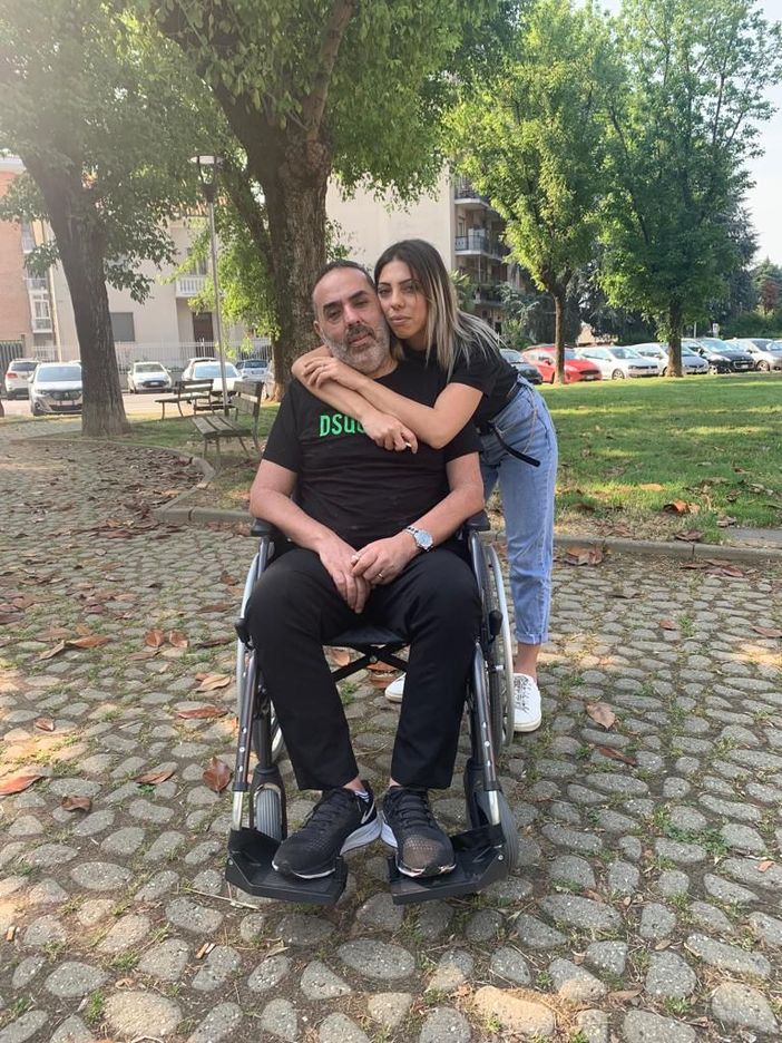 Maximiliano Cinieri con la figlia Valeria