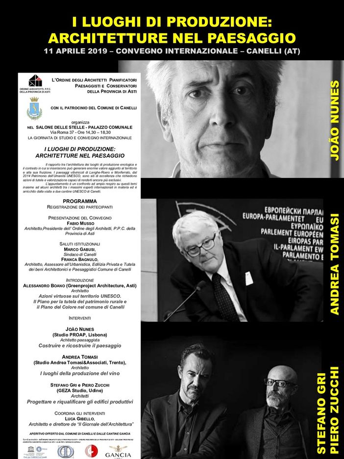 Canelli ospiterà un importante convegno internazionale sulla gestione sostenibile del territorio e dei suoi centri produttivi Canelli ospiterà un importante convegno internazionale sulla gestione sostenibile del territorio e dei suoi centri produttivi