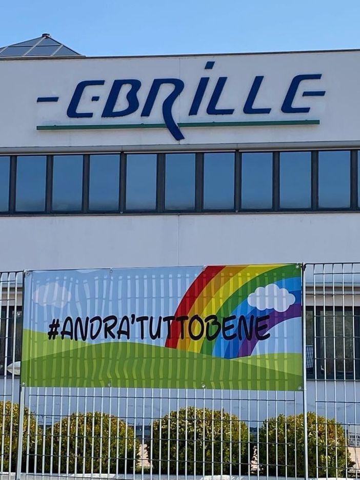 Il ringraziamento della Croce Verde nicese alla Ebrille per il sostegno nella lotta al Covid-19 Il ringraziamento della Croce Verde nicese alla Ebrille per il sostegno nella lotta al Covid-19