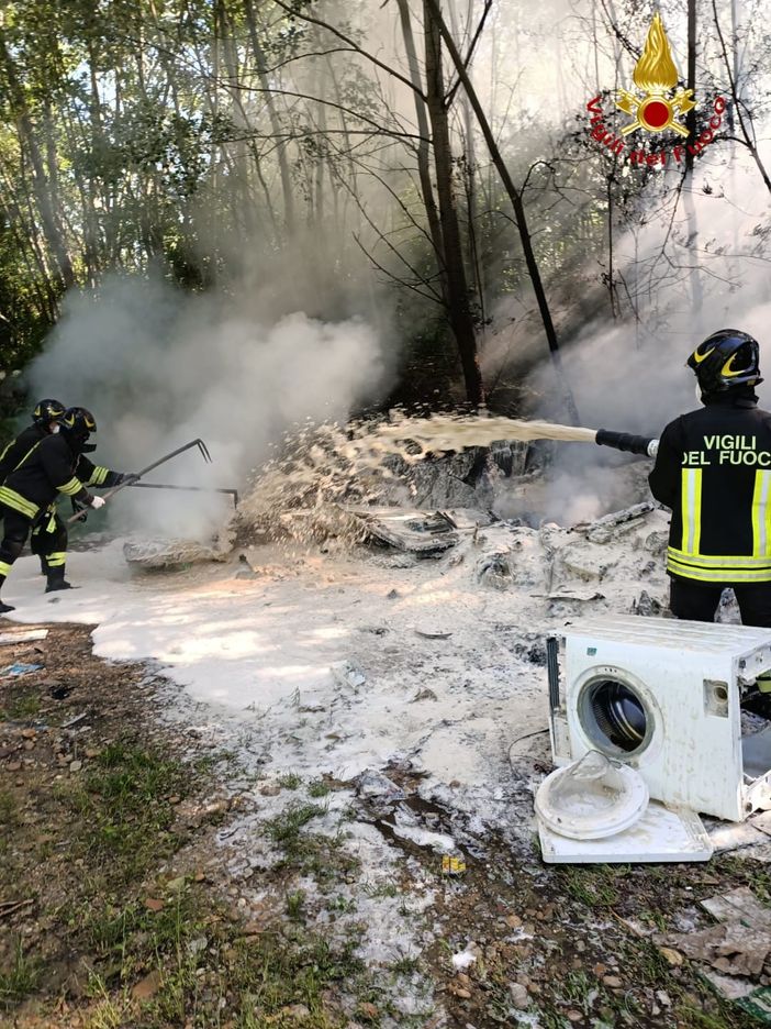 L'incendio immondizia di Quarto