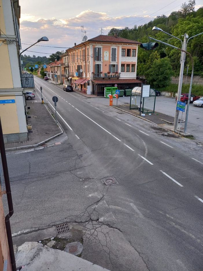 L'incrocio sulla Asti Chivasso in località Meridiana di Settime L'incrocio sulla Asti Chivasso in località Meridiana di Settime
