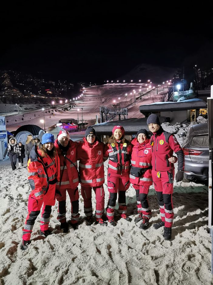 Anche la Croce Rossa di Asti al Capodanno in Conca a Prato Nevoso
