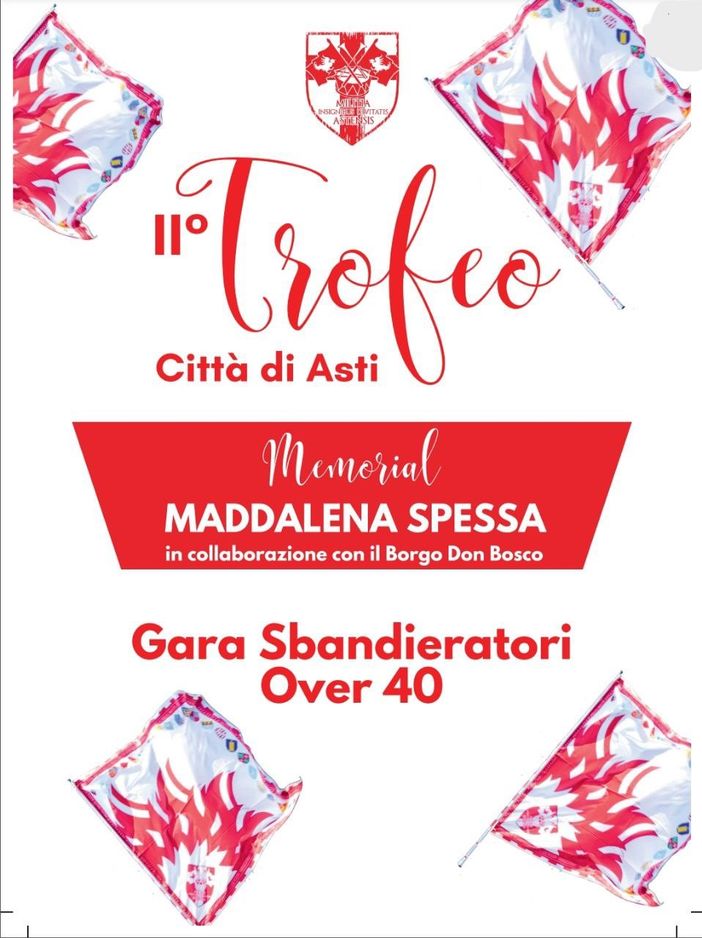 Domenica ad Asti il II Trofeo nazionale bandiere over 40