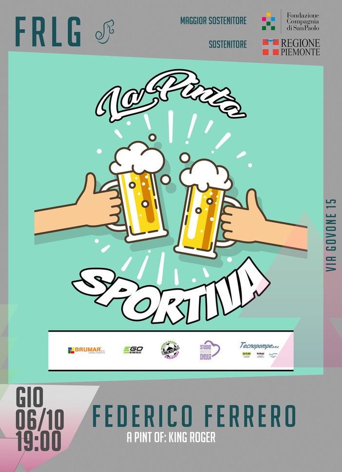 La locandina dell'appuntamento in programma nel tardo pomeriggio di giovedì