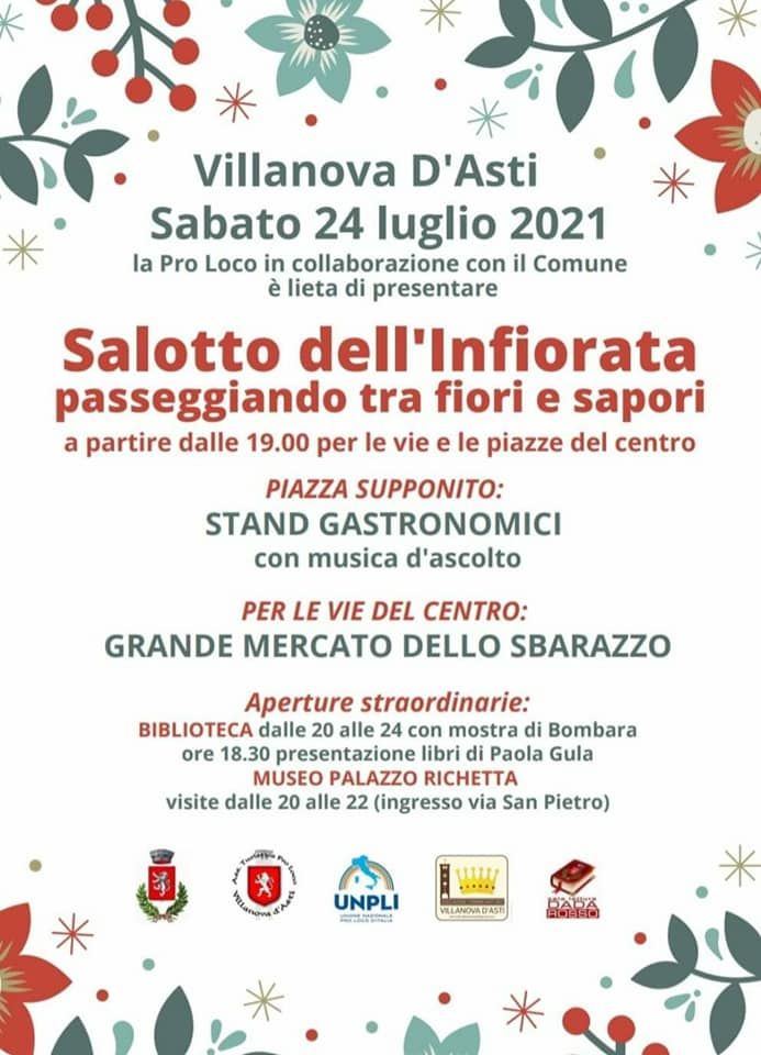 A Villanova d'Asti sabato sera torna l'Infiorata