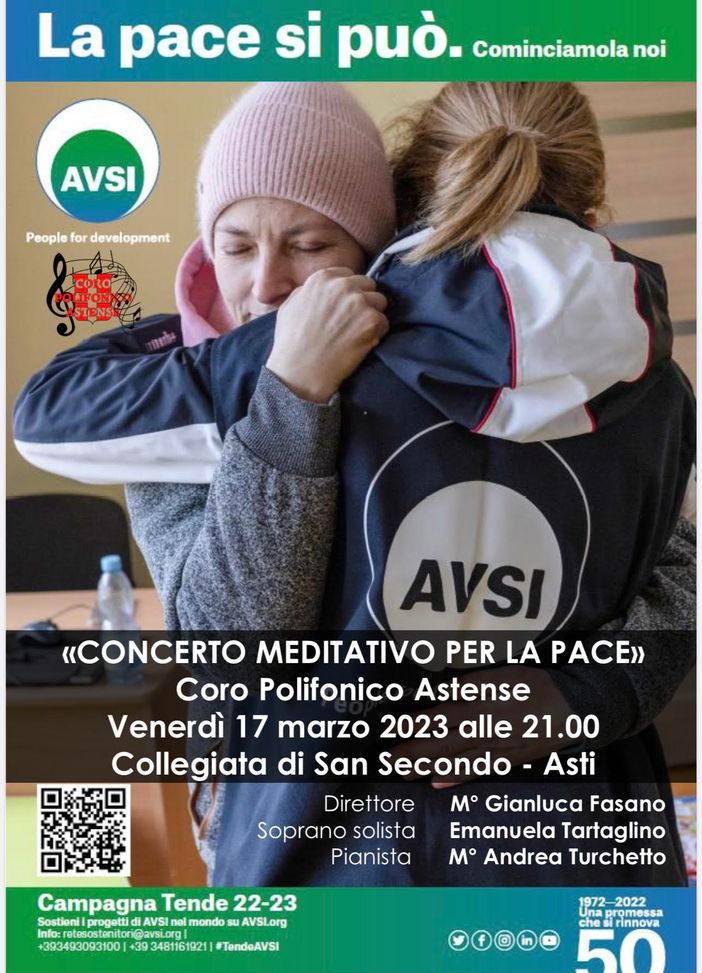 Il 17 marzo ad Asti un concerto per le missioni AVSI