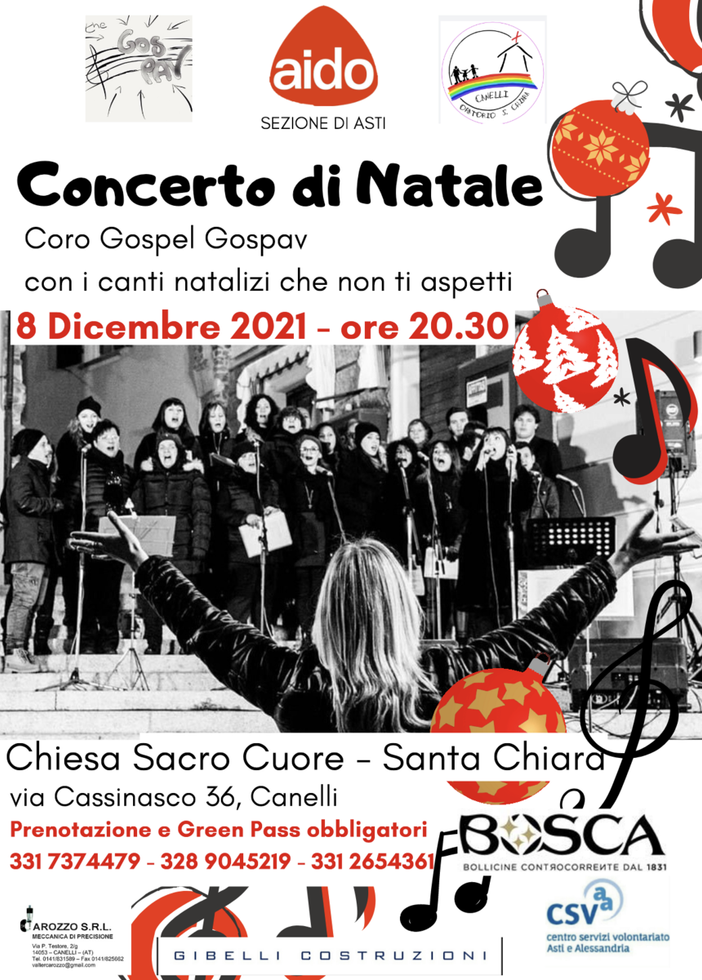 Dopo la pausa dello scorso anno, torna il concerto di Natale firmato AIDO