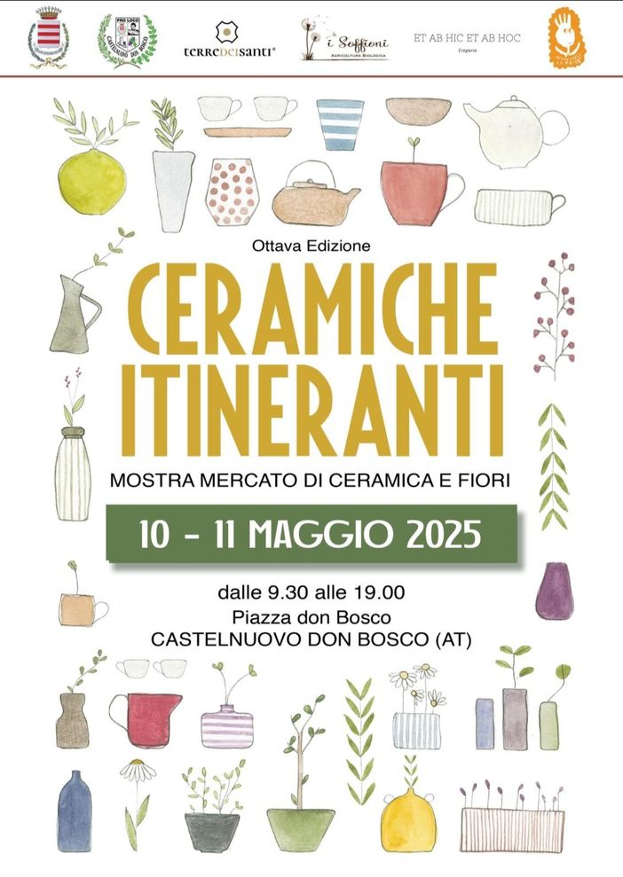 Castelnuovo Don Bosco, torna in paese l’evento delle Ceramiche Itineranti