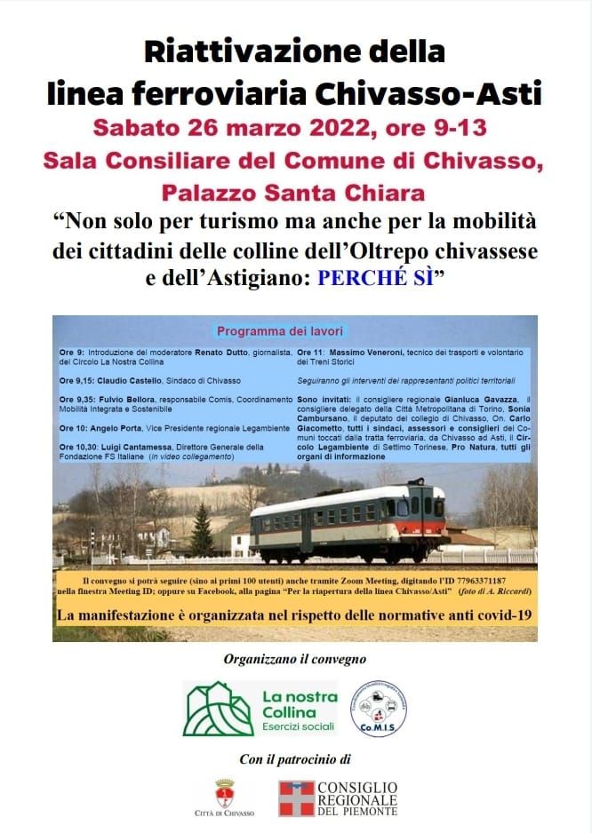 La locandina del convegno in programma sabato a Chivasso La locandina del convegno in programma sabato a Chivasso