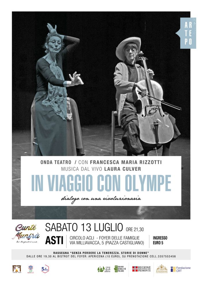 Olympe de Gouges rivive ad Asti in uno spettacolo teatrale con musica dal vivo