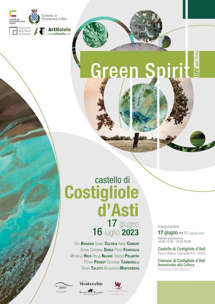 La locandina della mostra. A fine articolo, immagini di alcune delle opere esposte