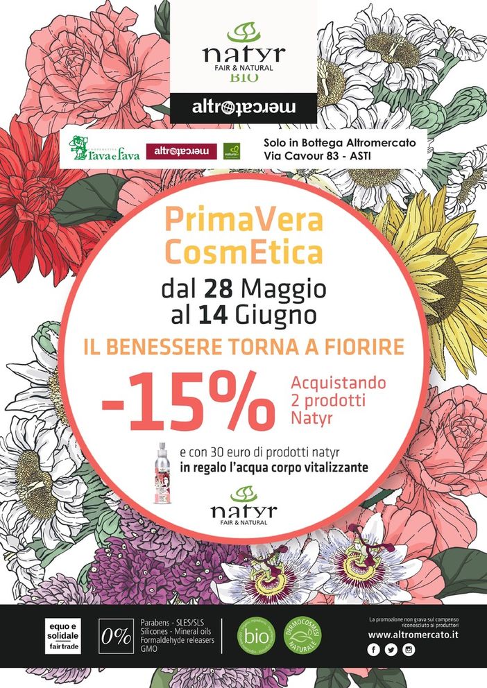 Torna la “ PrimaVERA CosmETICA” nella bottega Rava e Fava di via Cavour Torna la “ PrimaVERA CosmETICA” nella bottega Rava e Fava di via Cavour