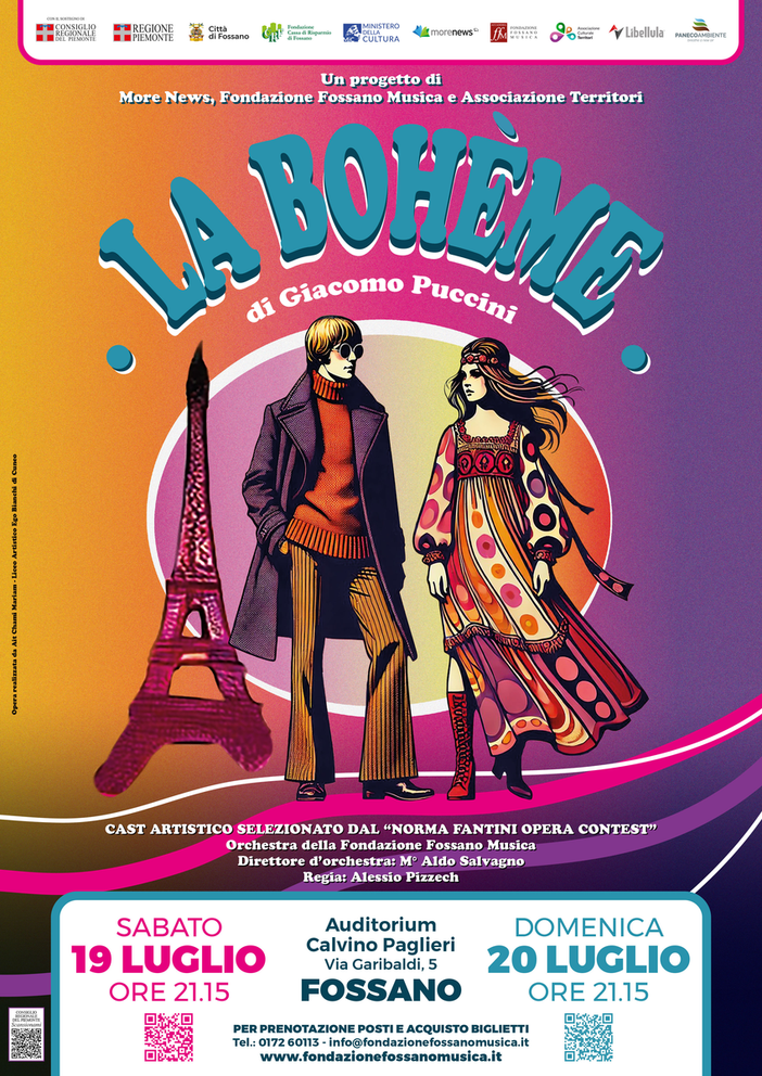 La Bohème a Fossano: verso il tutto esaurito per la prima del 19 luglio