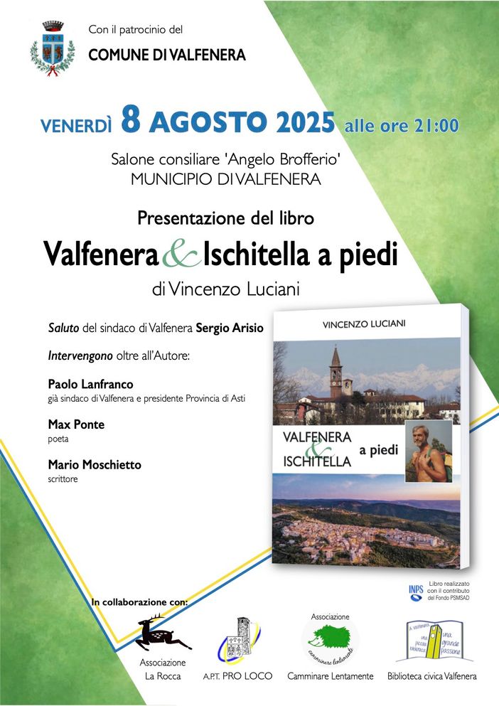 "Valfenera&Ischitella a piedi": presentazione del libro di Vincenzo Luciani "Valfenera&Ischitella a piedi": presentazione del libro di Vincenzo Luciani
