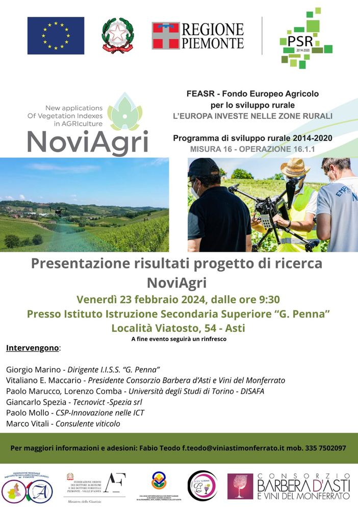 La Voce... delle Scuole: al Penna verranno illustrati i risultati del progetto Noviagri La Voce... delle Scuole: al Penna verranno illustrati i risultati del progetto Noviagri