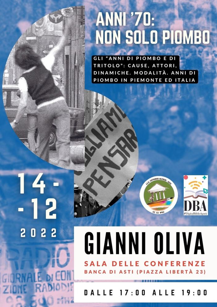 "Anni '70: non solo piombo": al via il ciclo di conferenze targato Liceo Classico Alfieri