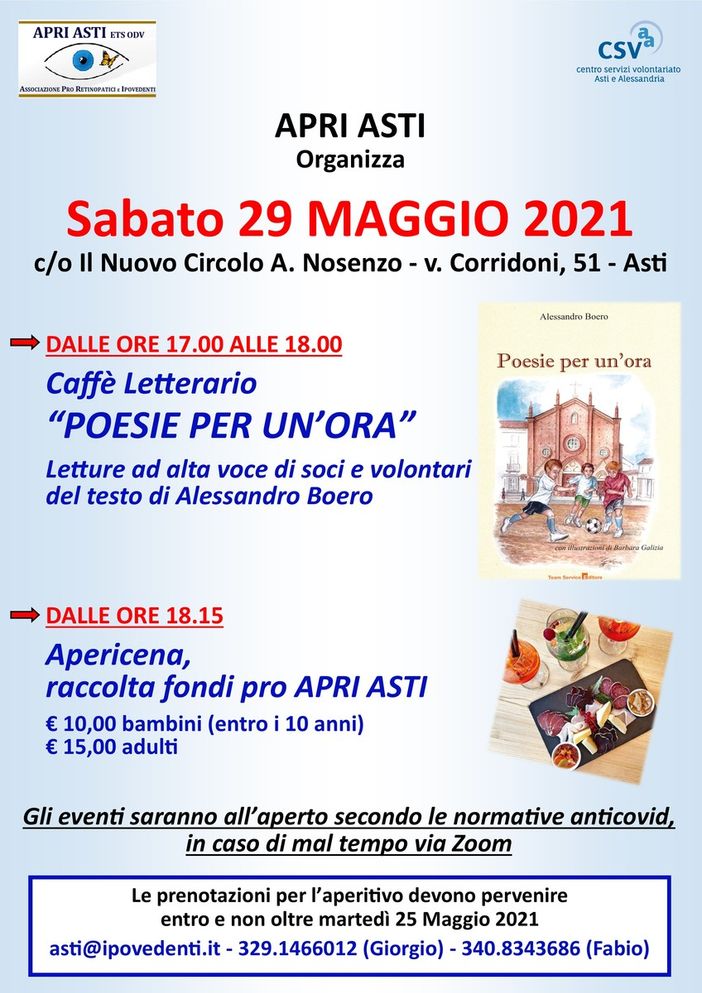 Locandina APRI Onlus Locandina APRI Onlus