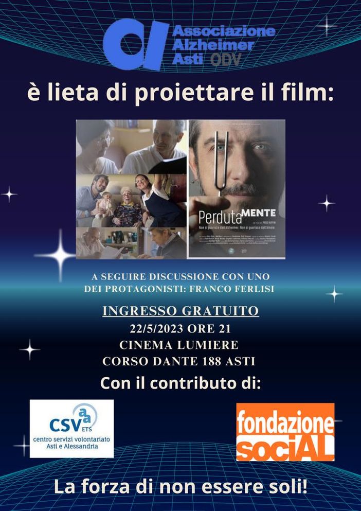 La locandina della serata La locandina della serata