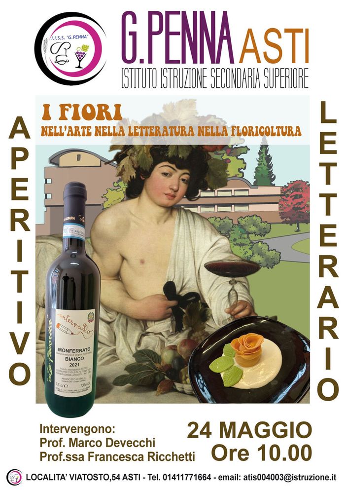 I fiori nell'arte, nella letteratura, nella floricoltura", primo aperitivo letterario al Penna di Asti