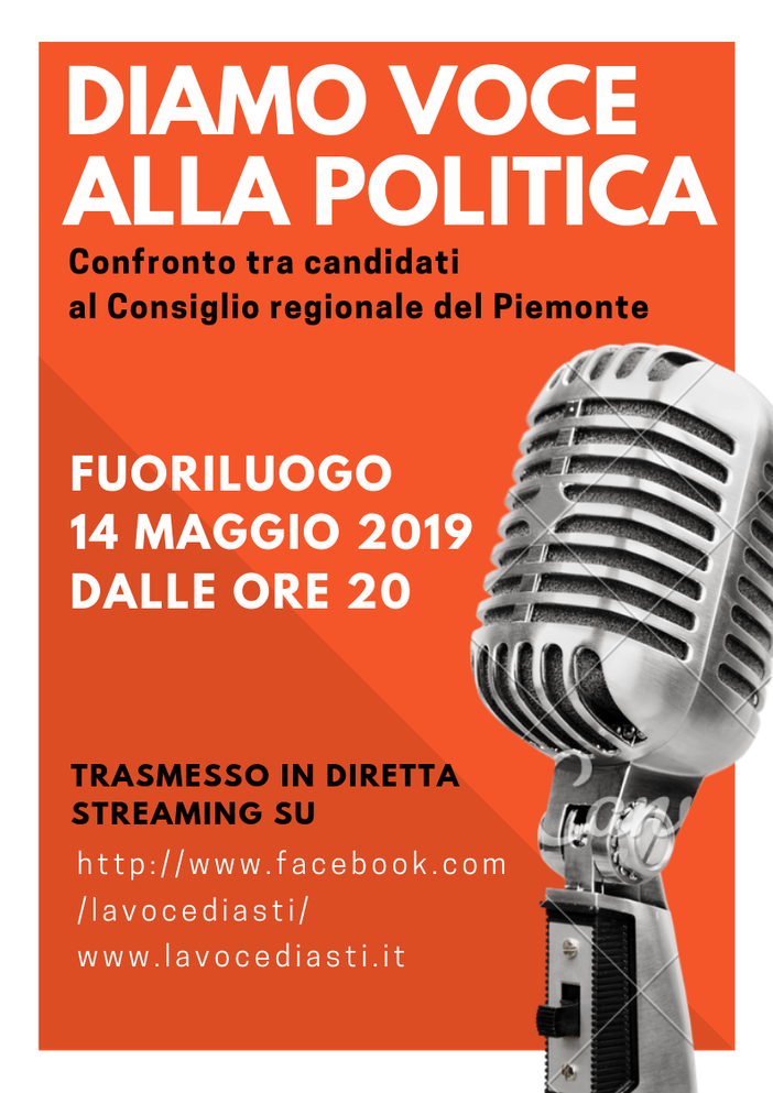 Diamo VOCE alla politica, conoscendo meglio i candidati astigiani alla Regione
