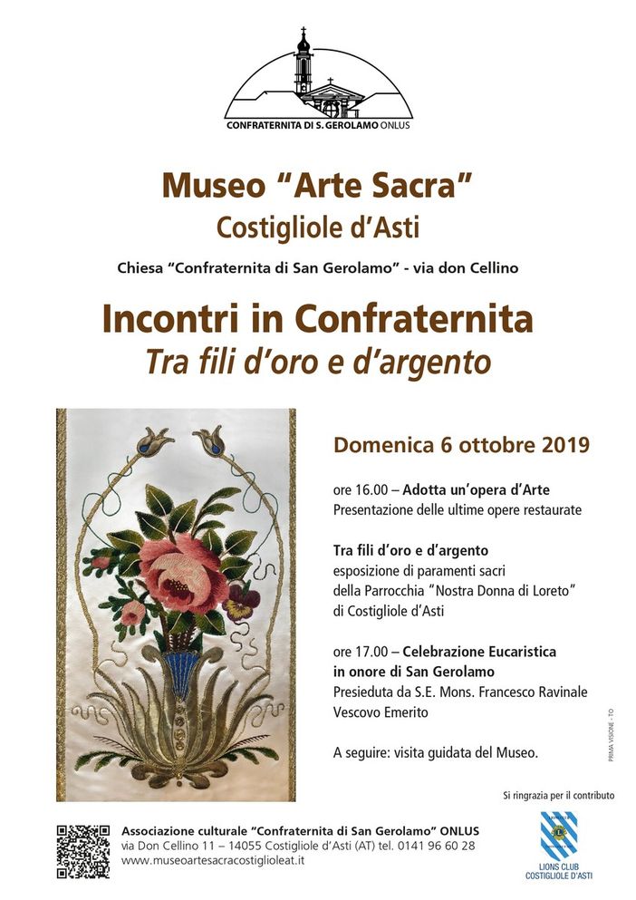 Costigliole d’Asti: “Incontro in Confraternita” con l’Associazione ONLUS di San Girolamo Costigliole d’Asti: “Incontro in Confraternita” con l’Associazione ONLUS di San Girolamo