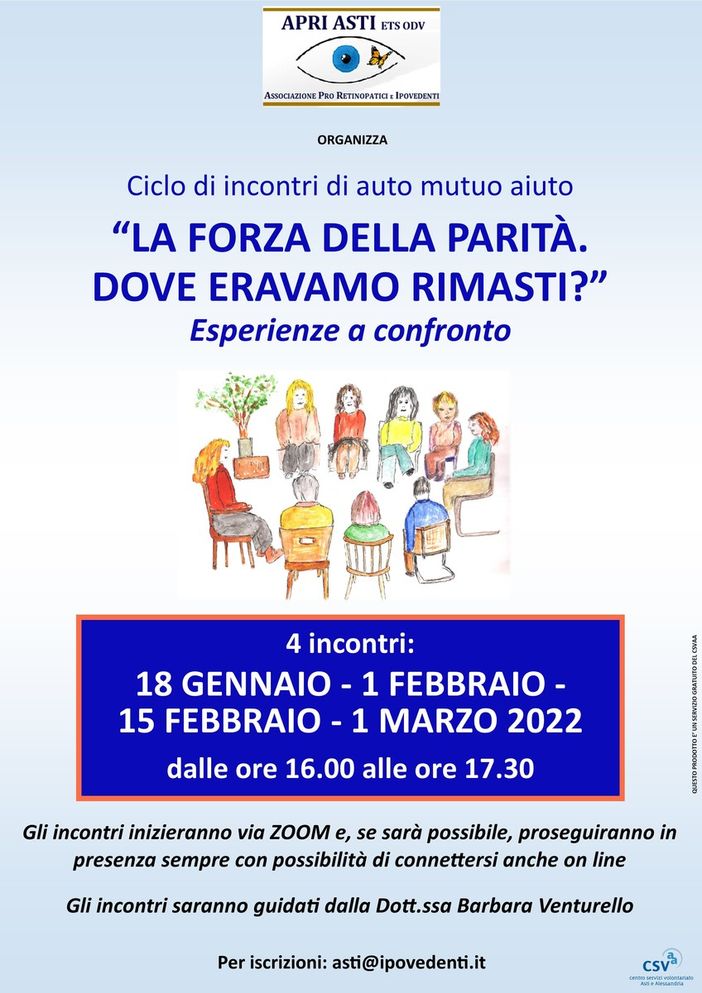 La locandina di uno degli appuntamenti in programma