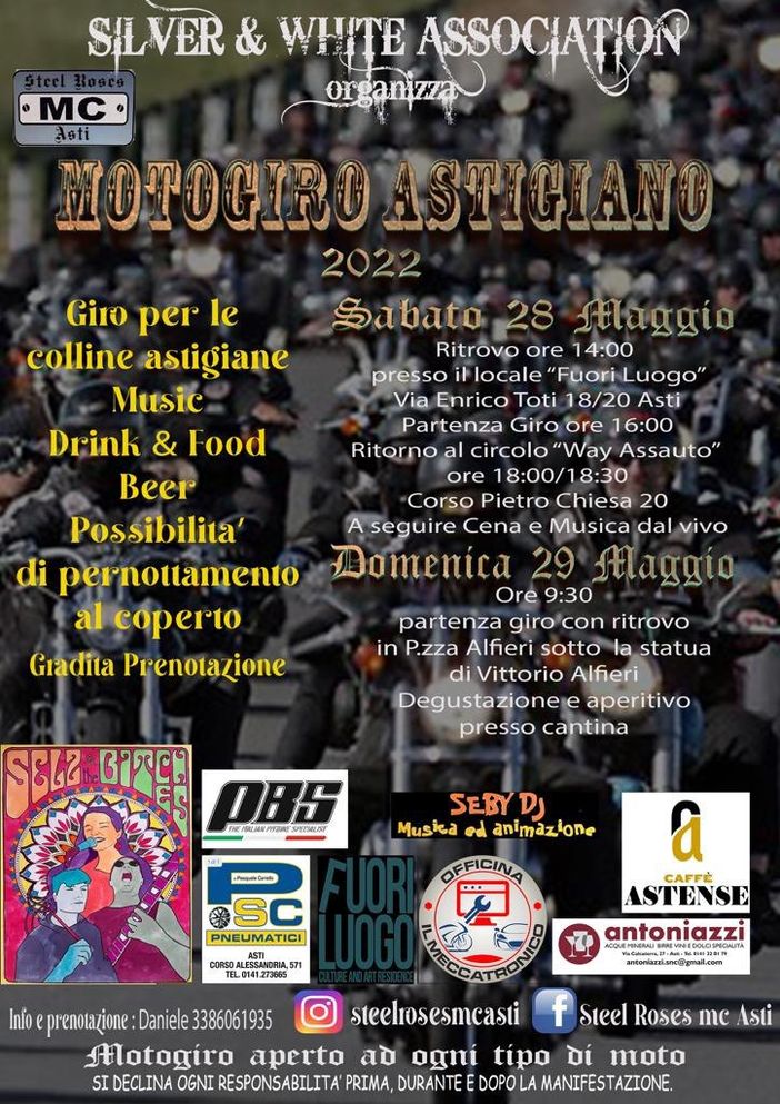 Nel fine settimana arriva il &quot;Motogiro Astigiano&quot;