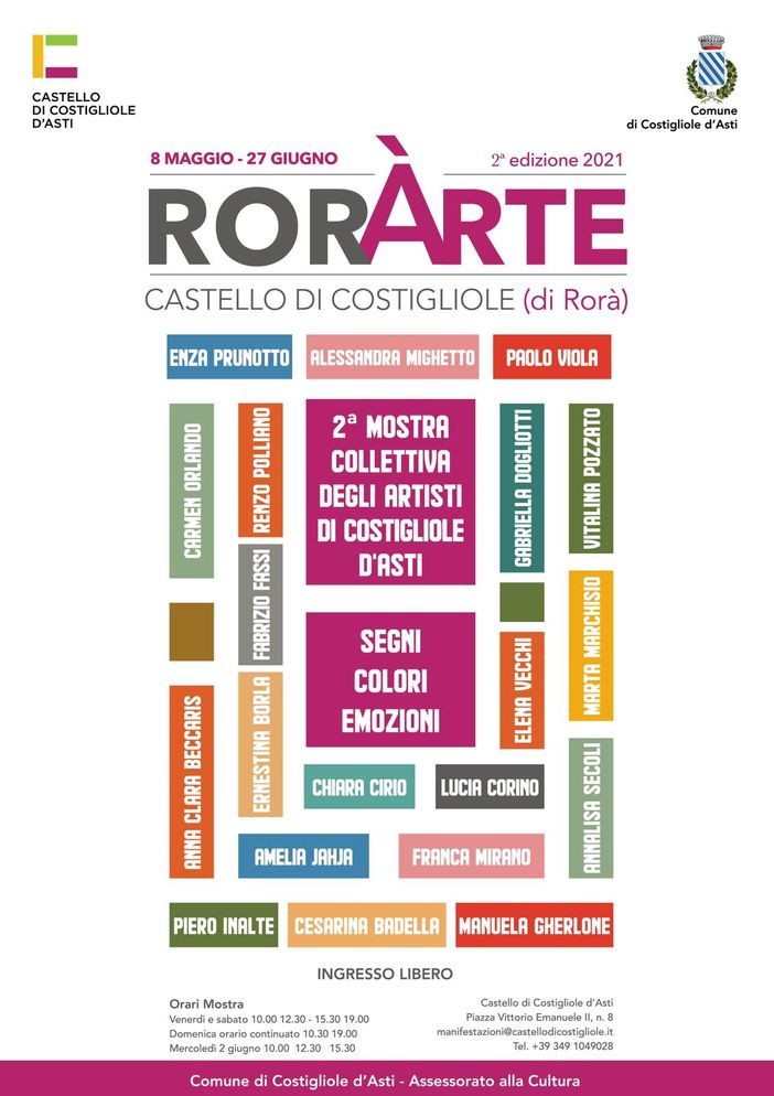 Locandina della seconda edizione di "RorArte" Locandina della seconda edizione di "RorArte"