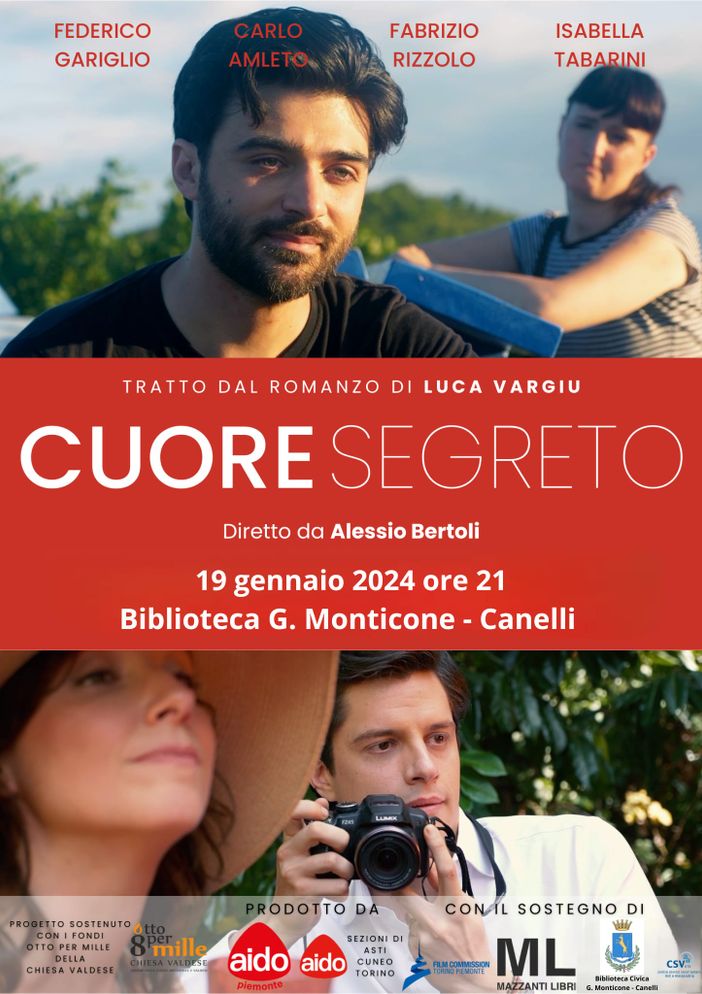 Cuore segreto, il primo cortometraggio di Aido Piemonte arriva a Canelli Cuore segreto, il primo cortometraggio di Aido Piemonte arriva a Canelli