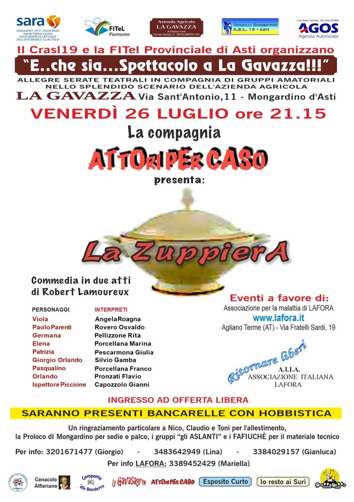 Proseguono gli appuntamenti con la rassegna “E.. che... sia Spettacolo a La Gavazza!” Proseguono gli appuntamenti con la rassegna “E.. che... sia Spettacolo a La Gavazza!”