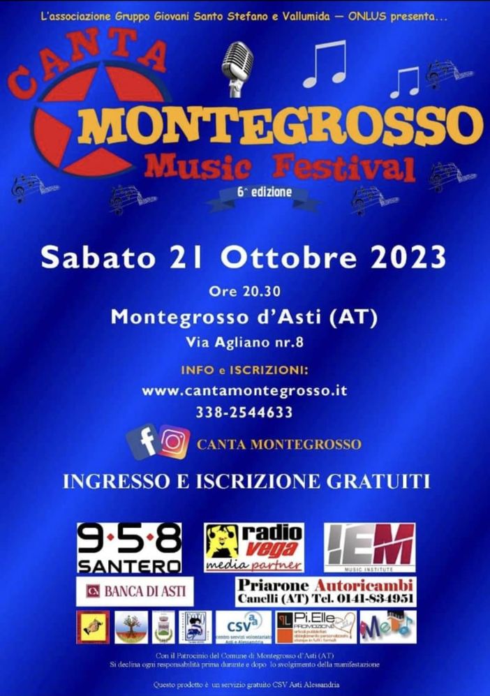 Sesta edizione per il “Montegrosso Music Festival”