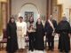 Paola Veglio, la Madre Priora del Monastero Santa Rita da Cascia, Suor Maria Rosa Bernardinis, il Rettore della Basilica di Santa Rita, Padre Giustino Casciano, il sindaco di Cascia Mario De Carolis, la giornalista vaticanista di Tv2000 Cristiana Caricato che ha condotto il dialogo con le monache durante la premiazione e Suor Giacomina Stuani economa del Monastero Santa Rita da Cascia.