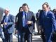 Il ministro delle Infrastrutture e vice premier Matteo Salvini ritratto con il presidente Cirio durante la recentissima visita al cantiere dell'Asti-Cuneo (Ph. Robaldo)