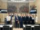 Alcune immagini dell'arrivo della delegazione