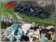 Alcune immagini della discarica a cielo aperto in Regione Santo Spirito (sotto) e sul Lungotanaro (sopra)