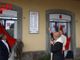 La benedizione della targa che ricorda i sindacalisti uccisi (giugno 2022 MerfePhoto)