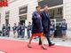 Il questore Marina Di Donato e il prefetto Claudio Ventrice ritratti mentre passano in rassegna il picchetto d'onore in occasione di una precedente festa della Polizia (ph. Merfephoto - Efrem Zanchettin)