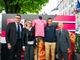 Nell'immagine, da sinistra: Paolo Bellino, Tiziana Raspini, Vincenzo Nibali e Umberto Raspini