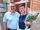 La neo sindaca con Andrea Ghignone, collega primo cittadino e segretario provinciale del Pd