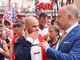 Maurizio Rasero con Antonio Siri, vincitore del Palio 2024 (Merphefoto)