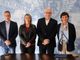 da sinistra a destra: Professor Vincenzo Piperissa,  professoressa Chiara Cerrato, professor Franco Calcagno (dirigente scolastico ITIS Artom) e il questore di Asti dottoressa Marina Di Donato - Ph. Merfephoto - Efrem Zanchettin