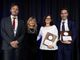 Francesco Baino ed Enrica Vernè con Monica Ferraris (neo-eletta Presidente dell'American Ceramic Society) e Federico Smeacetto (membro dell'associazione e docente del Politecnico di Torino)